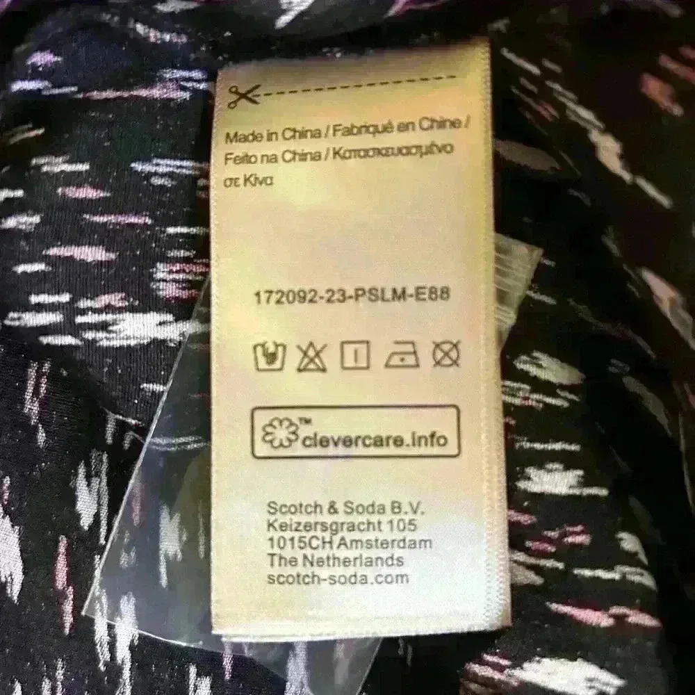 NWT Scotch and Soda “In Bloom” Dress Eu40/8 Bold Geometric Print Boho Midi Work
